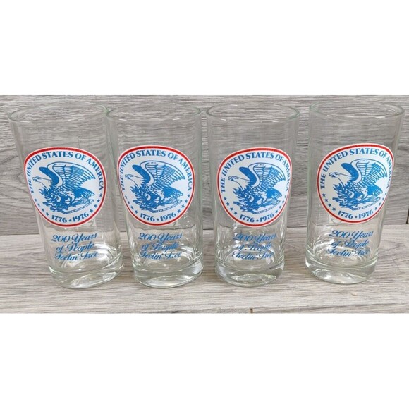 Bicentennial Pepsi 'The United States of America" Tumblers 1776-1976 - Picture 1 of 13